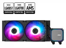 Sistema De Enfriamento Liquido Msi Mag Coreliquid A13 240, 2x120mm, Argb, Negro